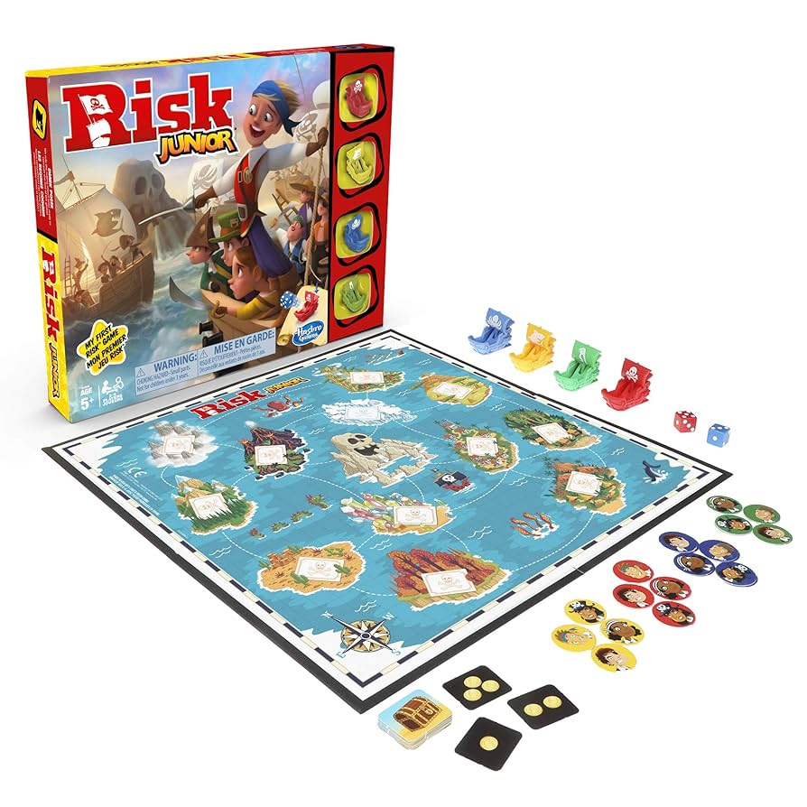 Hasbro Risk Jr Game - Pirate-Themed Strategy for Kids 5+